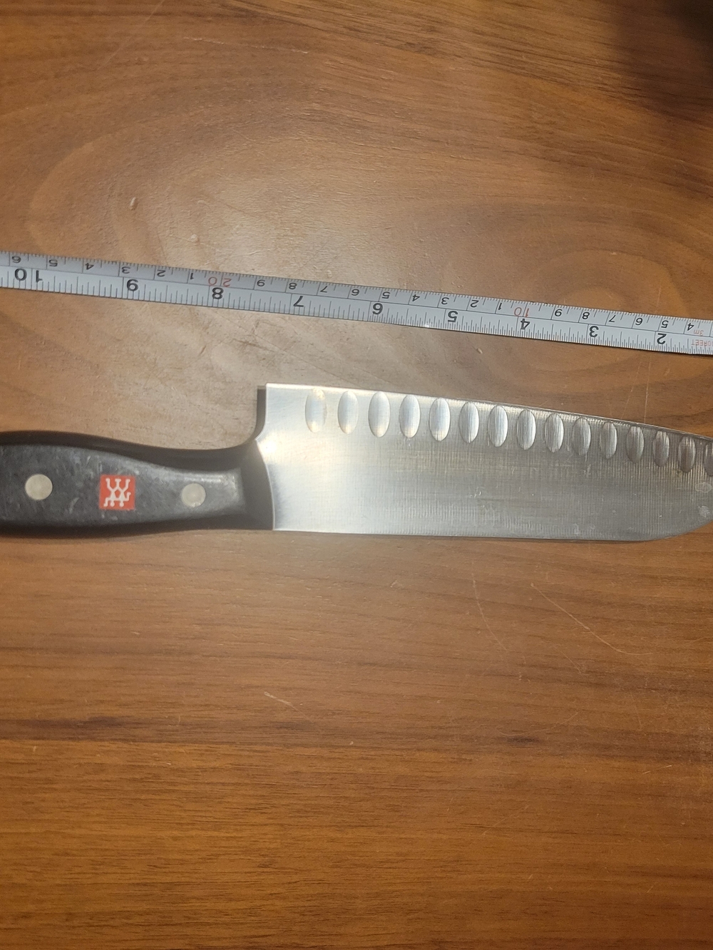 ZWILLING J.A. Henckels Santoku Knife in Black and Silver